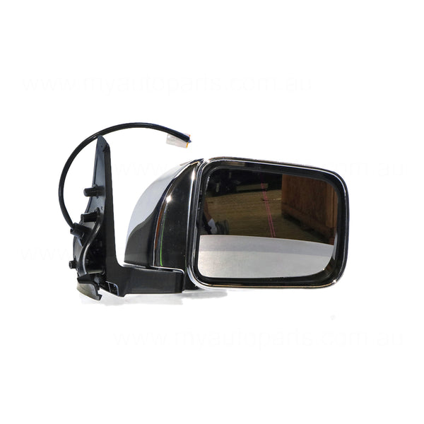 Chrome Door Mirror Drivers Side Aftermarket Suits Nissan Patrol GU/Y61 Wagon 2004 to 2016