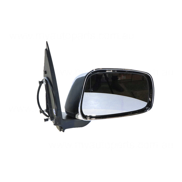 Chrome Door Mirror Drivers Side Aftermarket suits Nissan Navara D40 & Pathfinder R51 2005 to 2007