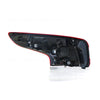 Black Red/Clear Tail Lamp Drivers Side Certified Suits Nissan Qashqai J11 2014 to 2018