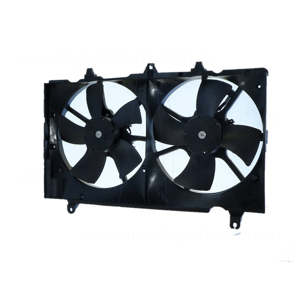 12 v Radiator Fan Assembly Aftermarket Suits Nissan 350Z Z33 2007 to 2009