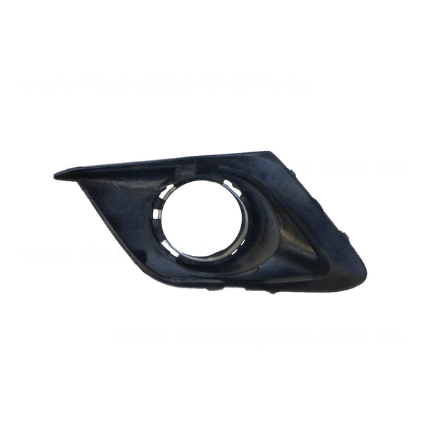 Black Front Bar Grille With Fog Light Mount Drivers Side Aftermarket suits Mazda 3 BM Hatch 2/2014 to 6/2016