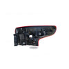 Black Red/Clear Tail Lamp Passenger Side Certified Suits Nissan Qashqai J11 2014 to 2018