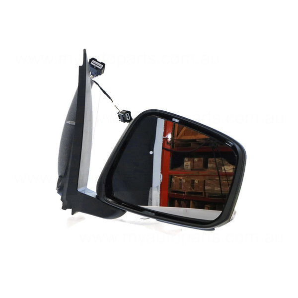 Black Door Mirror Electric Adjust Drivers Side OEM Suits Nissan Navara D40 2010 to 2015