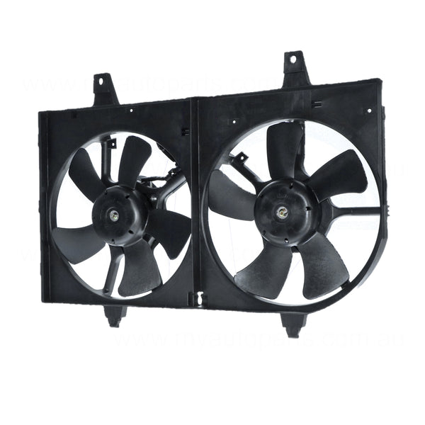 12 v Radiator Fan Assembly Aftermarket Suits Nissan Maxima A33 1999 to 2003