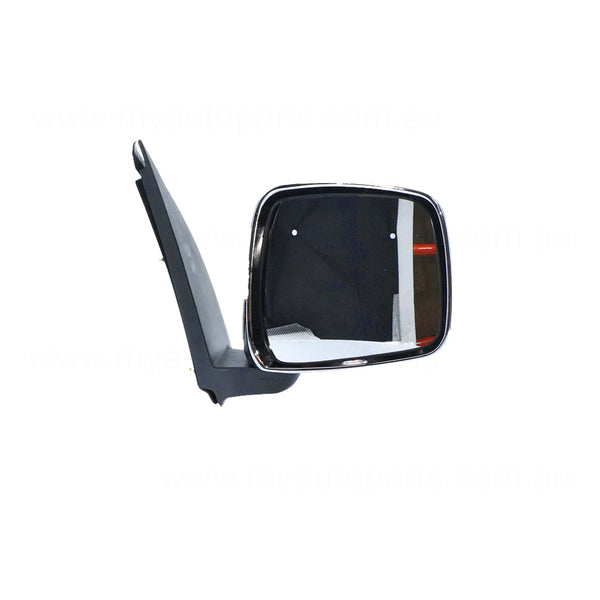 Chrome Door Mirror Drivers Side Aftermarket Suits Nissan Navara D40 2005 to 2010