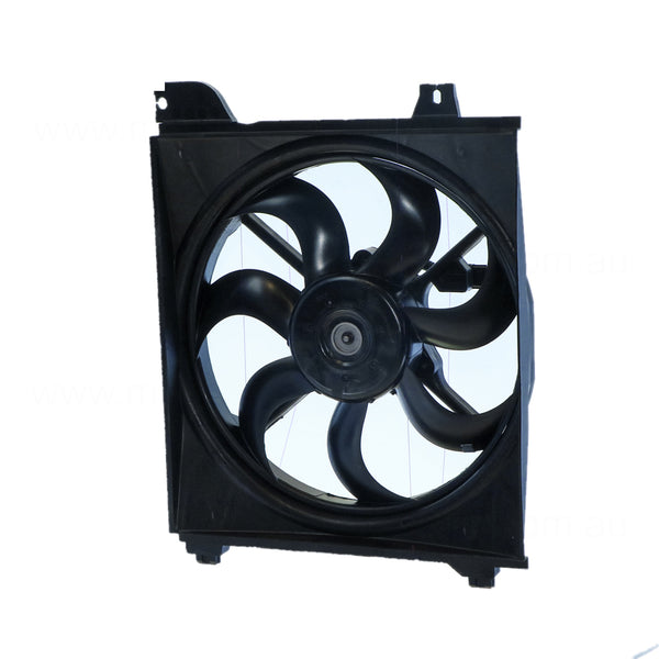 12 v Radiator Fan Assembly Aftermarket Suits Kia Rio JB 2005 to 2011 1.4L/1.6L Auto/Manual