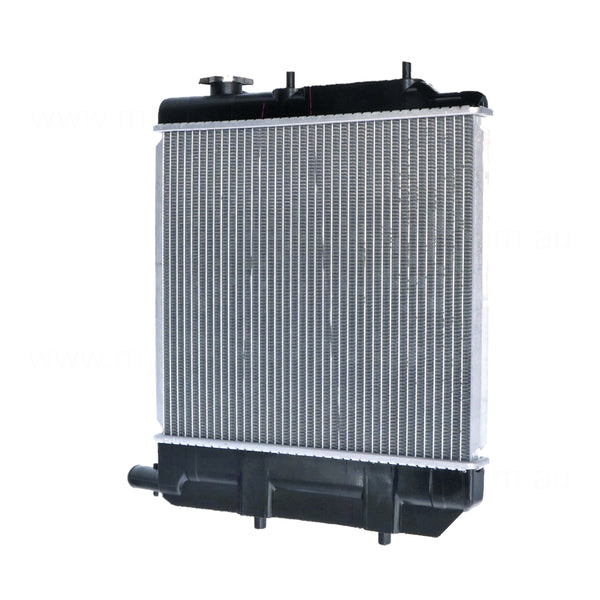 Radiator 28 / 28 mm Plastic Aluminium 350 x 378 x 26 mm Manual/Auto 1.3,1.5L L B3,B5 Aftermarket Suits Mazda 121 Metro Dw DW 1996 to 2002