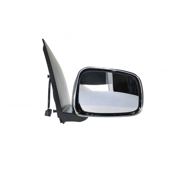 Chrome Door Mirror Drivers Side Aftermarket suits Nissan Navara D40 & Pathfinder R51 2005 to 2007