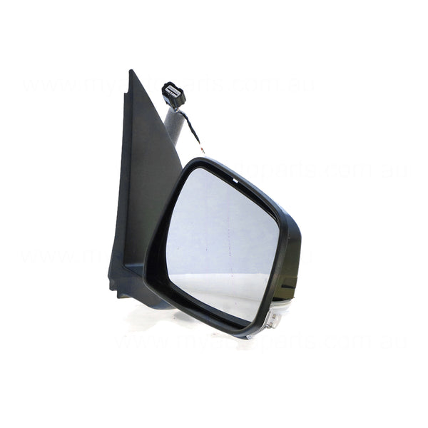 Black Door Mirror Electric Adjust Drivers Side OEM Suits Nissan Navara D40 2010 to 2015