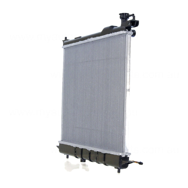 Radiator 28 / 28 mm Plastic Aluminium 400 x 448 x 16 mm Automatic 1.2 L HR12 Aftermarket Suits Nissan Micra K13 2010 to 2016