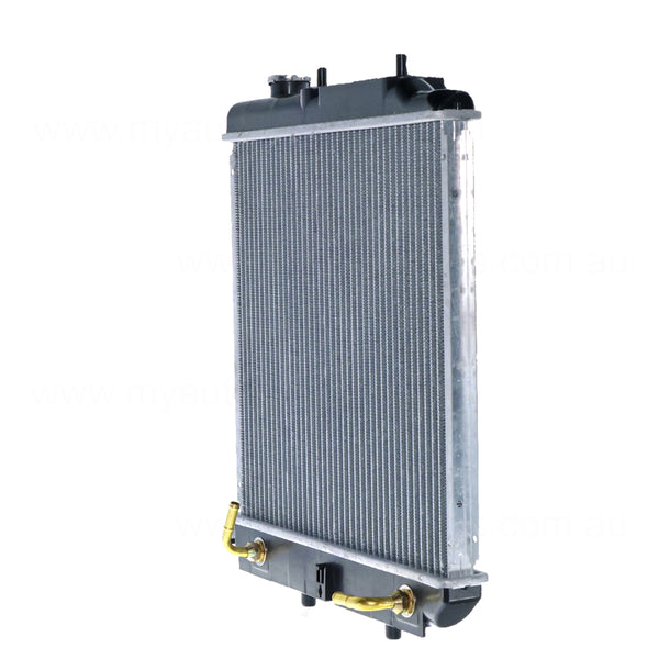 Radiator 28 / 28 mm Plastic Aluminium 375 x 378 x 26 mm Manual/Auto 1.3,1.5L L B3,B5 Aftermarket Suits Mazda 121 Metro Dw DW 1996 to 2002