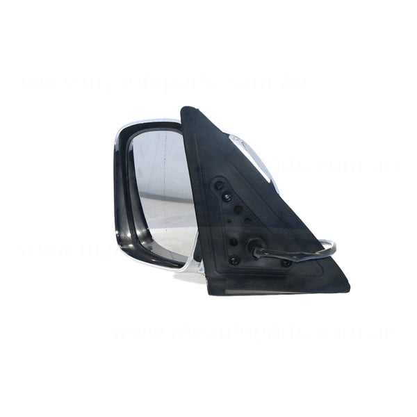 Chrome Door Mirror Electric Adjust Passenger Side Aftermarket Suits Toyota Landcruiser 100 SERIES 1998 to 2007