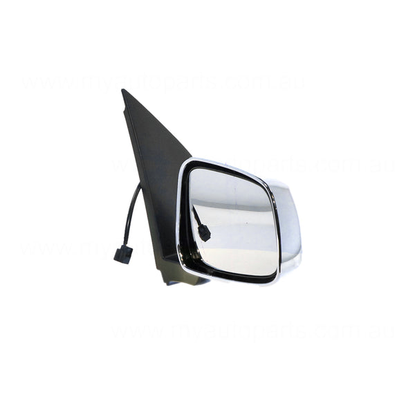 Chrome Door Mirror Drivers Side Aftermarket suits Nissan Navara D40 & Pathfinder R51 2005 to 2007