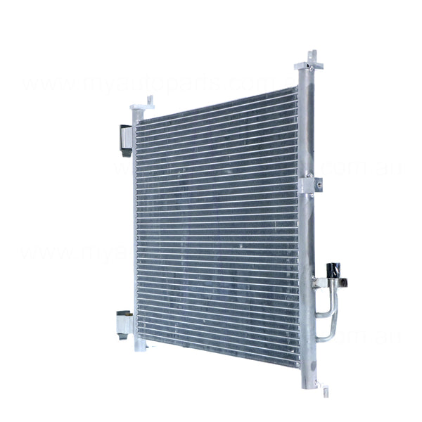 517 x 380 x 18 mm 8 mm Fin Without Drier A/C Condenser Aftermarket Suits Nissan Micra K13 2010 to 2016
