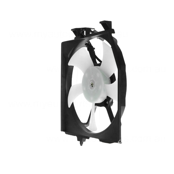 A/C Condenser Fan Assembly Aftermarket suits Mazda 323 and Ford Laser 1999-2004