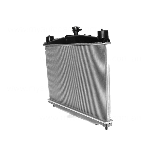 Radiator 28 / 28 mm Plastic Aluminium 350 x 558 x 16 mm Manual/Auto 1.5L L ZY Aftermarket Suits Mazda 2 DE 2007 to 2014