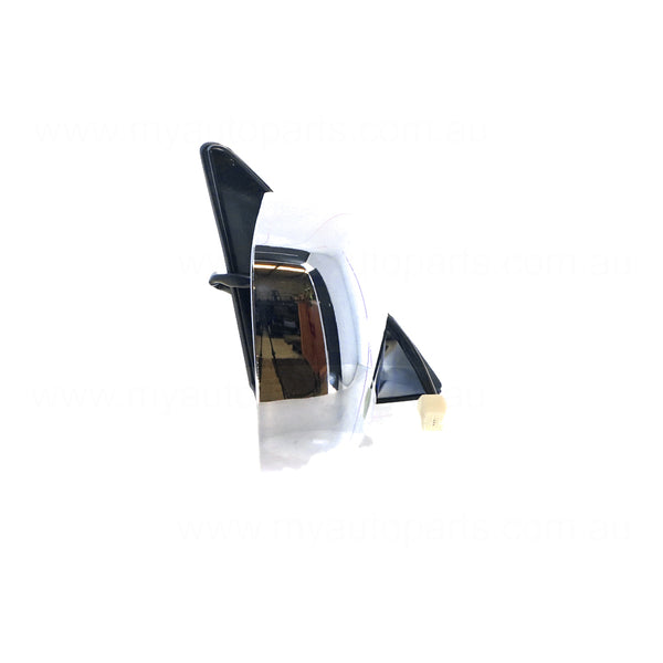 Chrome Door Mirror Electric Adjust Drivers Side Aftermarket Suits Toyota Landcruiser 100 SERIES 1998 to 2007