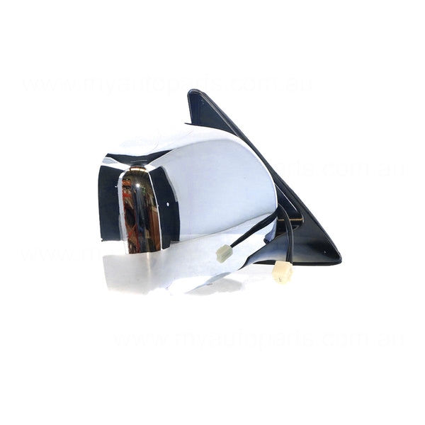 Chrome Door Mirror Electric Adjust Drivers Side Aftermarket Suits Toyota Landcruiser 100 SERIES 1998 to 2007