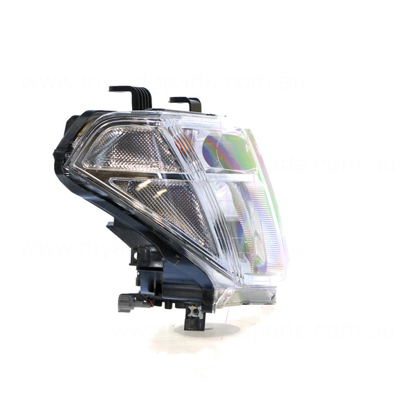 Halogen Electric Adjust Head Lamp Drivers Side OEM Suits Nissan Navara D40 2008 to 2015