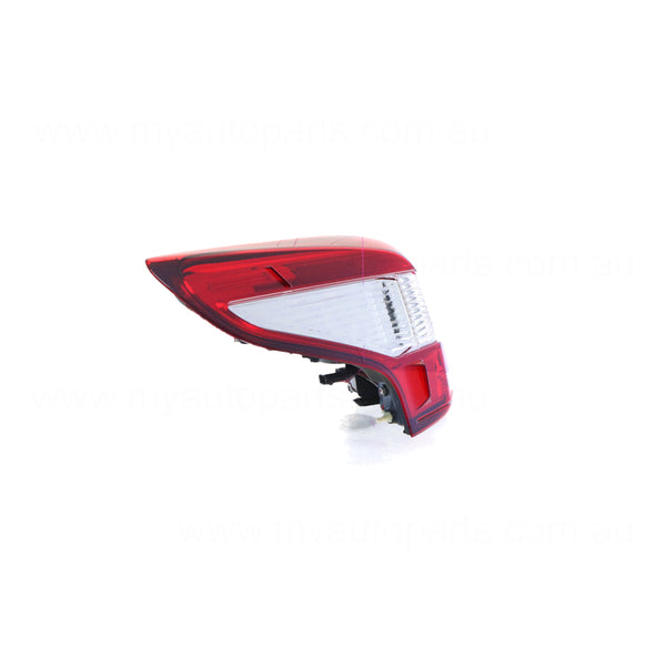 Black Red/Clear Tail Lamp Passenger Side OEM Suits Nissan Qashqai J11 2014 to 2018