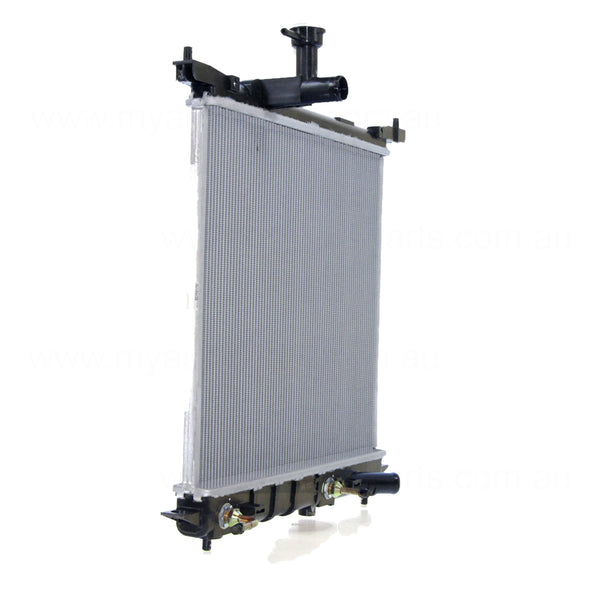 Radiator 28 / 28 mm Plastic Aluminium 400 x 448 x 16 mm Automatic 1.2 L HR12 Aftermarket Suits Nissan Micra K13 2010 to 2016