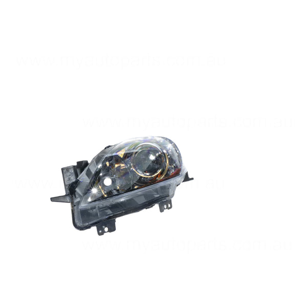 Halogen Manual Adjust Head Lamp Passenger Side Q-Part Certified suits Mazda 3 BL
