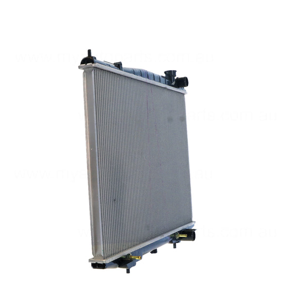 Radiator Plastic Aluminium 450 x 688 x 26 mm Automatic 2.4L L KA24 Aftermarket Suits Nissan Navara D22 1997 to 2001