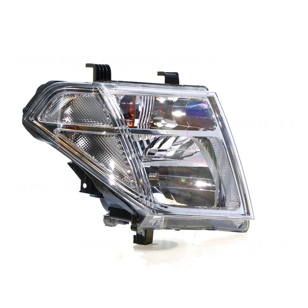 Halogen Electric Adjust Head Lamp Drivers Side OEM Suits Nissan Navara D40 2008 to 2015