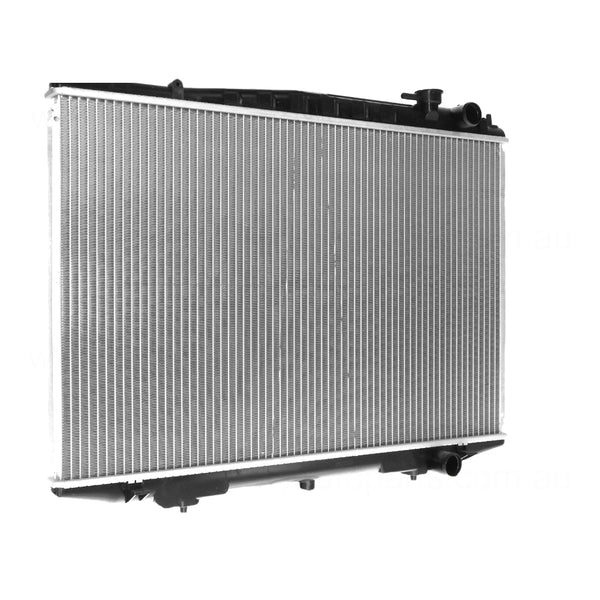 Radiator 35 / 35 mm Plastic Aluminium 450 x 688 x 26 mm Manual 2.4 L KA24E Aftermarket Suits Nissan Navara D22 1997 to 2001
