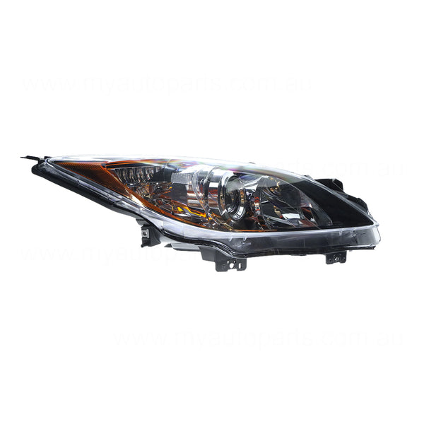 Halogen Manual Adjust Head Lamp Drivers Side Q-Part Certified suits Mazda 3 BL
