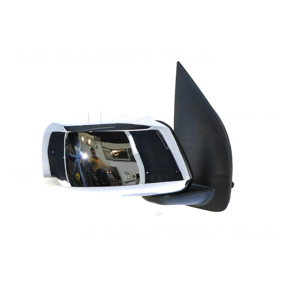 Chrome Door Mirror Drivers Side Aftermarket suits Nissan Navara D40 & Pathfinder R51 2005 to 2007