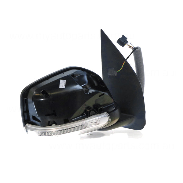 Black Door Mirror Electric Adjust Drivers Side OEM Suits Nissan Navara D40 2010 to 2015