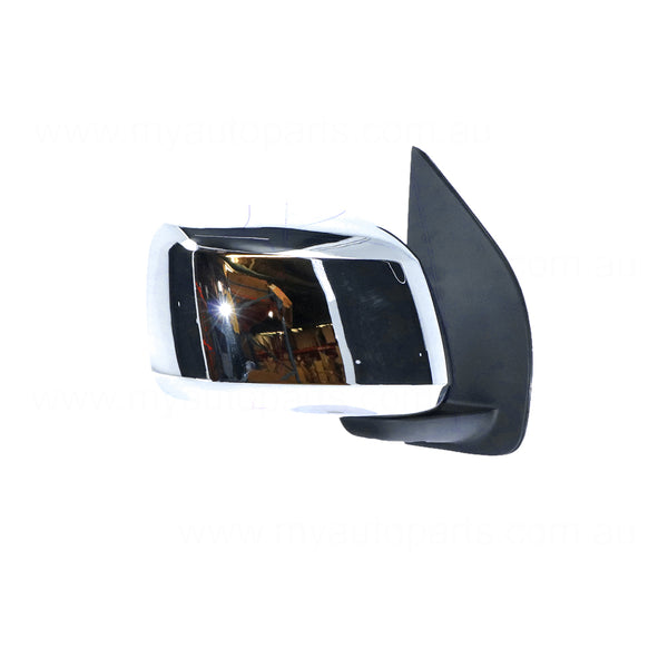 Chrome Door Mirror Drivers Side Aftermarket Suits Nissan Navara D40 2005 to 2010