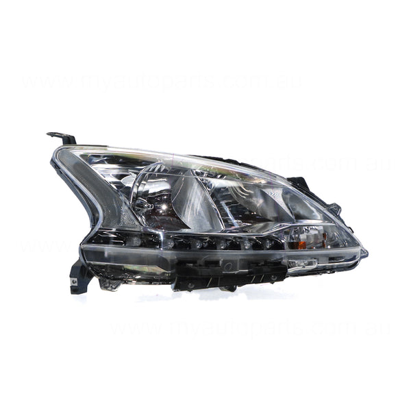 Halogen Head Lamp Drivers Side OEM Suits Nissan Pulsar ST-L B17 2012 to 2017