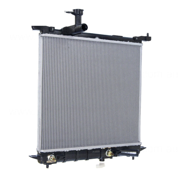 Radiator 28 / 28 mm Plastic Aluminium 400 x 448 x 16 mm Automatic 1.2 L HR12 Aftermarket Suits Nissan Micra K13 2010 to 2016
