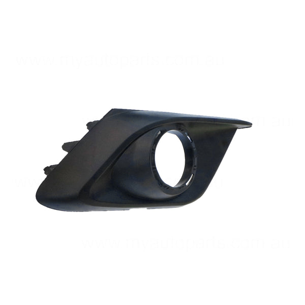 Black Front Bar Grille With Fog Light Mount Drivers Side Aftermarket suits Mazda 3 BM Hatch 2/2014 to 6/2016