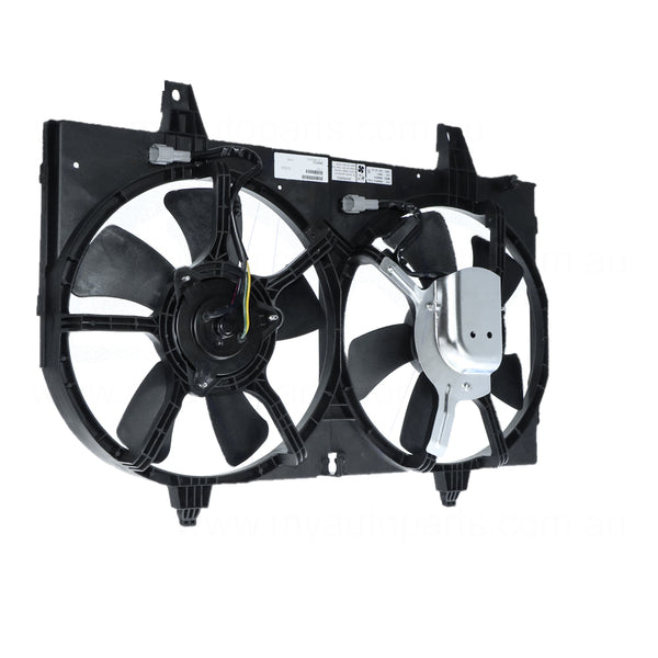 12 v Radiator Fan Assembly Aftermarket Suits Nissan Maxima A33 1999 to 2003