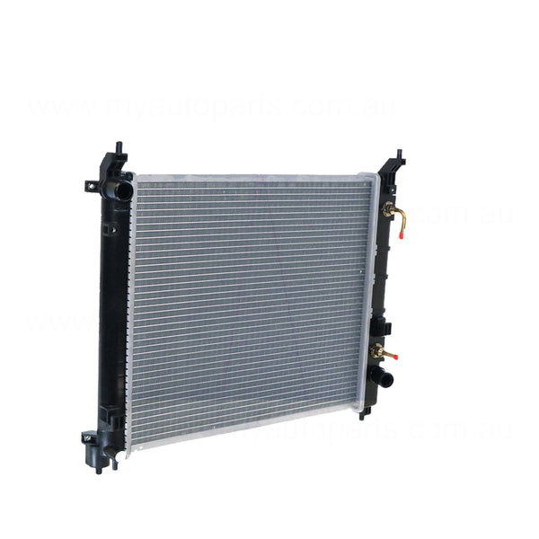 Radiator 28 / 28 mm Plastic Aluminium 450 x 405 x 16 mm Automatic 1.5 L HR15 Aftermarket Suits Nissan Micra K13 2010 to 2013
