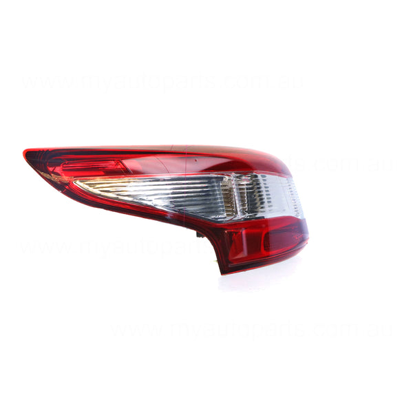 Black Red/Clear Tail Lamp Passenger Side OEM Suits Nissan Qashqai J11 2014 to 2018