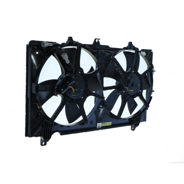 12 v Radiator Fan Assembly Aftermarket Suits Nissan 350Z Z33 2007 to 2009