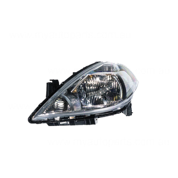 Halogen Head Lamp Passenger Side Certified Suits Nissan Tiida C11 2/2006 to 11/2009