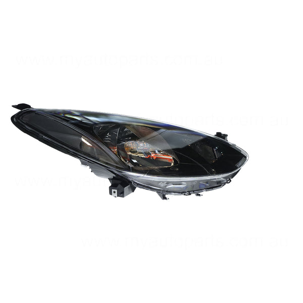 Halogen Manual Adjust Head Lamp Drivers Side Certified Suits Mazda 2 DE 2007 to 2014
