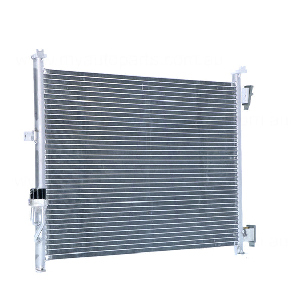 517 x 380 x 18 mm 8 mm Fin Without Drier A/C Condenser Aftermarket Suits Nissan Micra K13 2010 to 2016