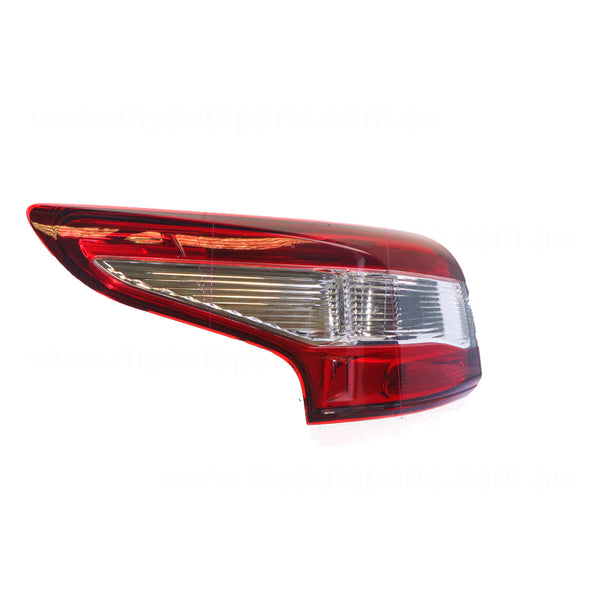 Black Red/Clear Tail Lamp Passenger Side Certified Suits Nissan Qashqai J11 2014 to 2018