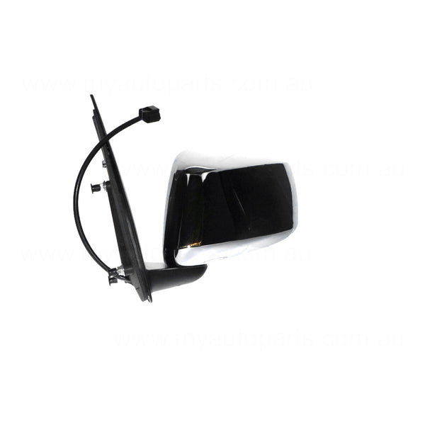 Chrome Door Mirror Passenger Side Aftermarket suits Nissan Navara D40 & Pathfinder R51 2005 to 2007
