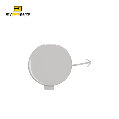 White Rear Bar Tow Hook Cover Genuine Suits Mitsubishi Lancer CJ 2007 to 2015