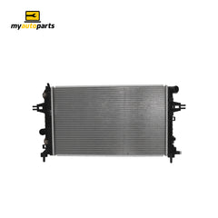 Radiator 34 / 34 mm Plastic Aluminium 600 x 368 x 16 mm Automatic 1.8L L Z18 Aftermarket Suits Holden Astra AH 2004 to 2009
