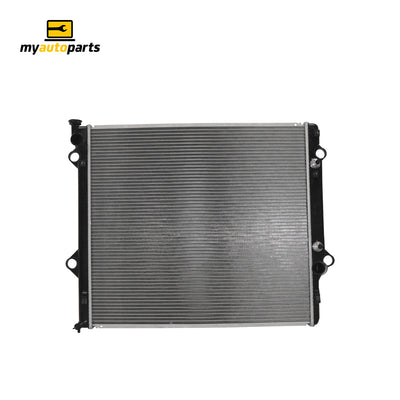 Radiator 38 / 38 mm Plastic Aluminium 650 x 598 x 36 mm Mauto 3.0 L 1KZTE Aftermarket Suits Toyota Prado RZJ120R / GRJ120R / KDJ120R 2002 to 2009