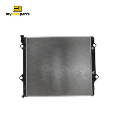 Radiator 38 / 38 mm Plastic Aluminium 650 x 598 x 36 mm Mauto 3.0 L 1KZTE Aftermarket Suits Toyota Prado RZJ120R / GRJ120R / KDJ120R 2002 to 2009