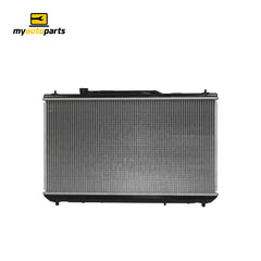 Radiator 32 / 32 mm Plastic Aluminium 400 x 728 x 26 mm Automatic 2.2 L 5SFE Aftermarket Suits Toyota Camry MCV20R/SXV20R 1997 to 2002
